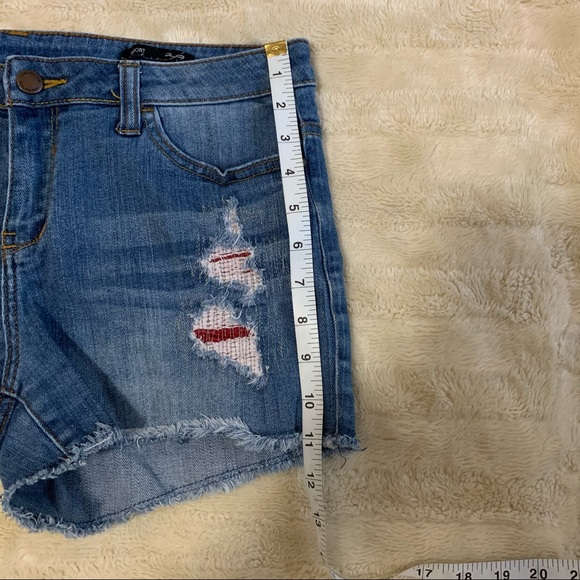 William Rast Distressed Denim Shorts - Picture 9 of 12